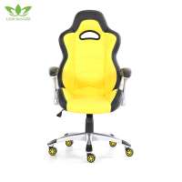 Modern Bright Color Yellow Black Lift Swivel Gaming Chair Racing