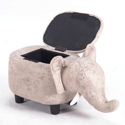 popular cute Animal-S06 Elephant Nordic wood children's gift bench stool baby kid chair home animal stool