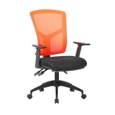 LK-4073 Office furniture mesh upholstery fabric office salon chair with height adjustable armrest